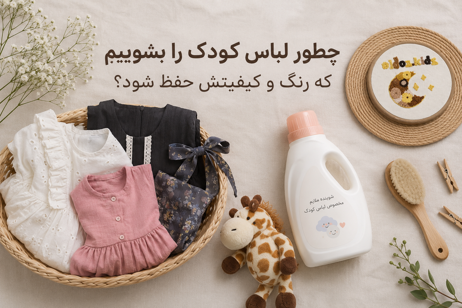 چطور لباس کودک را بشوییم که رنگ و کیفیتش حفظ شود؟